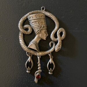 Egyptian inspired pendant with snake